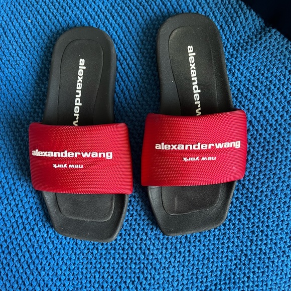 Red Alexander Wang pool slides - Picture 4 of 6